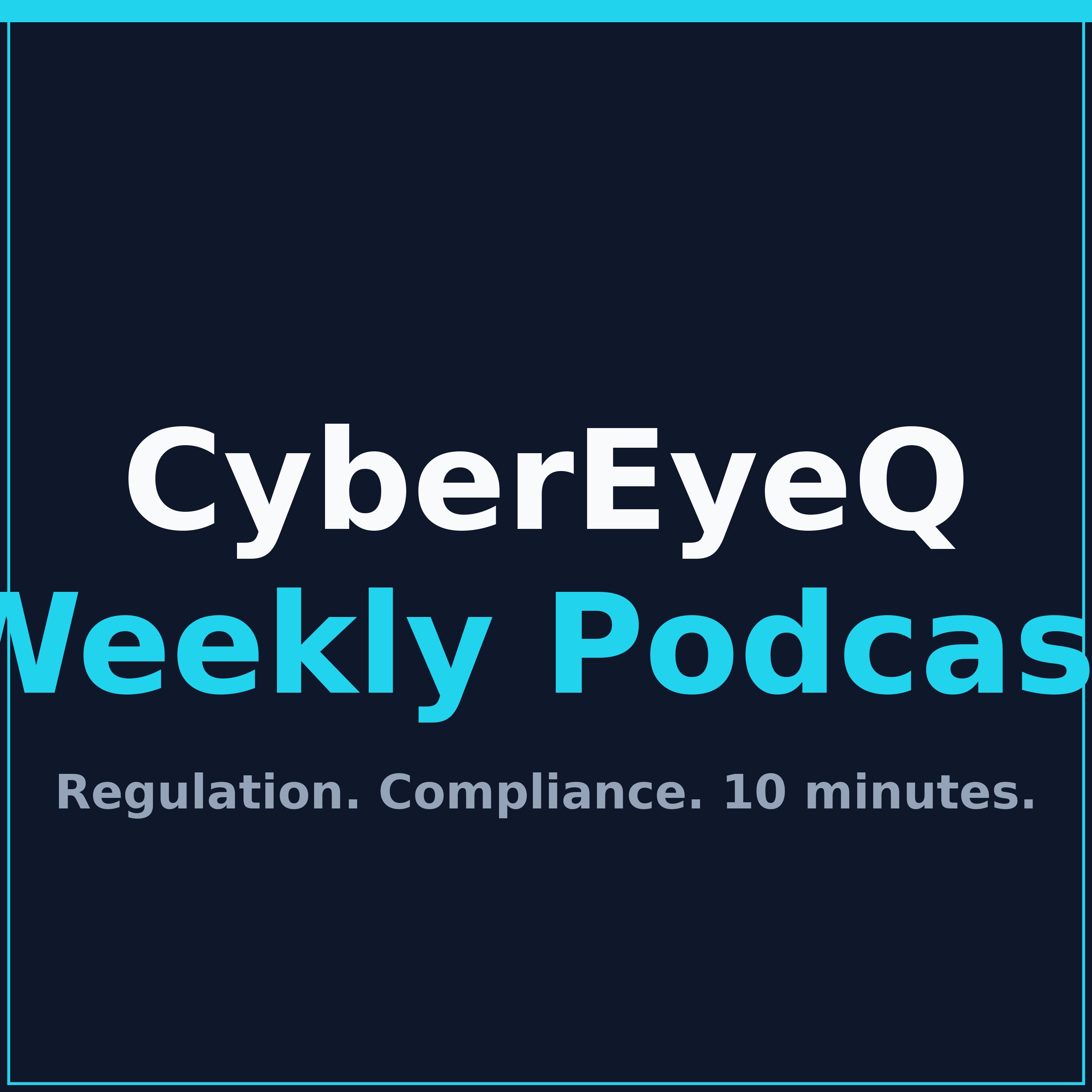 CyberEyeQ Weekly Podcast cover